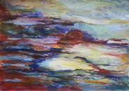 7 Primordial soup Feb 2008 acrylic on paper 22X30”