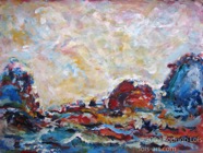 9 Shore Feb 2008 acrylic on paper 22X30”