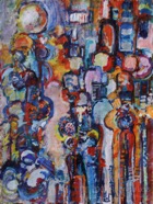 10 People Feb 2008 acrylic on paper 22X30”