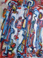 11 Mask Mar 2008 acrylic on paper acrylic on paper 22X30”