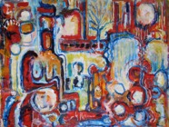 16 The tree Apr 2008 acrylic on paper 22X30” 