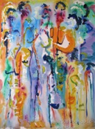 23 Music May 2008 acrylic on paper 22X30”