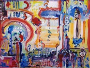 25 The shore Jun 2008 acrylic on paper 22X30”