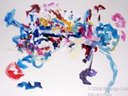 26 Heavy load Jun 2008 acrylic on paper 22X30”