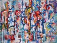 33 Introspection Aug 2008 acrylic on paper 22X30”