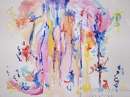 45 Climb Aug 2008 acrylic on paper 22X30”