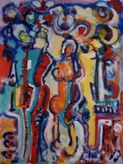 48 Nude Sep 2008 acrylic on paper 22X30”