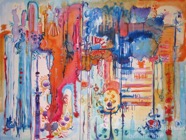50 Carnival Sep 2008 acrylic on paper 22X30”