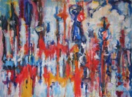 55 City watch Sep 2008 acrylic on paper 22X30