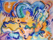 58 Untitled Oct 2008 acrylic on paper 22X30”