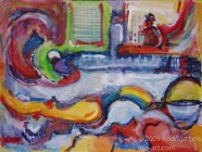 59 Worker Oct 2008 acrylic on paper 22X30”