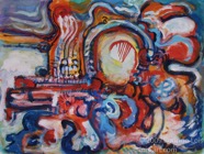 64 Landscape Oct 2008 acrylic on paper 22X30”