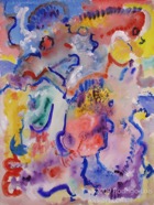 69 Untitled Nov 2008 acrylic on paper 22X30”