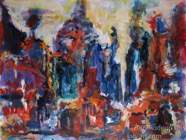 77 Mountains Dec 2008 acrylic on paper 22X30”