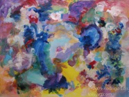 80 Heavens Dec 2008 acrylic on paper 22X30”