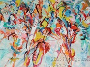 1 Carnival Jan 2007 acrylic on paper 30x22