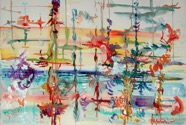 6 Eternal beach Feb 2007 acrylic on paper 22X15”