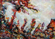 10 Windy Feb 2007 acrylic on paper 22x30