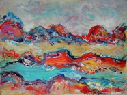 15 Landscape May 2007 acrylic on paper 22X30”