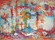 18 Forest Aug 2007 acrylic on paper 30X22”