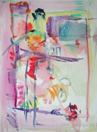20 Walking Aug 2007 WC on paper 22X30”