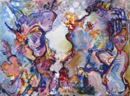 21 Song Sep 2007 acrylic on paper 22X30”