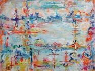 22 Levitation Sep 2007 acrylic on paper 22X30”