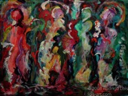 25 After the dance Oct 2007 acrylic on paper 22X30”