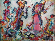 35 Musicians Nov 2007 acrylic on paper 22X30”