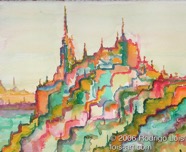 1 Castles Jan 2006 acrylic on canvas 20X16”