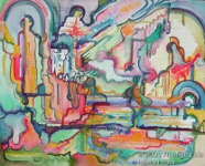 19 Shrine Feb 2006 WC on canvas 16X20”