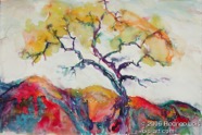 22 Tree Feb 2006 WC on paper 22X15”