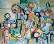 29 Group Mar 2006 acrylic on canvas 20X16”