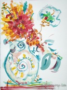 40 Flowers Apr 2006 acrylic on board 16X20”