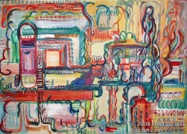 49 Ceremony May 2006 acrylic on board 21X15”
