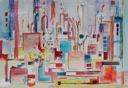 50 City May 2006 WC on paper 22X15”