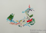 52 Dragon May 2006 acrylic on paper 22X15”