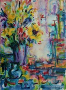 53 Flowers May 2006 acrylic on canvas 16X20”
