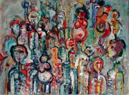 72 Godesses Jul 2006 acrylic on paper 30X22”