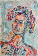 81 Pierot Aug 2006 acrylic on board 22X15”