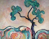 83 Tree Aug 2006 acrylic on canvas 20X16”
