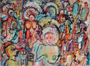 84 Virgin Aug 2006 acrylic on paper 30X22”