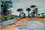 104 Araucarias Oct 2006 crylic on board 16X20”