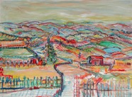 107 Dales Oct 2006 acrylic on paper 22X30”