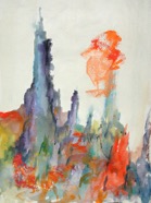 123 Peaks Nov 2006 acrylic on paper 15X22”