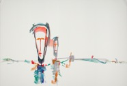 124 Shamans Nov 2006 acrylic on paper 22X15”