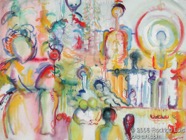 129 Watching Nov 2006 WC on paper 30X22”