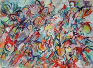 131 Pro-creation Dec 2006 acrylic on paper 30X22”
