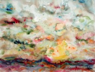 1 Clouds Jan 2005 WC on paper 15X11”