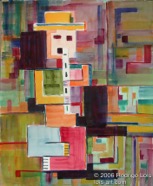 9 Flutist Feb 2005 WC on paper 11X15”